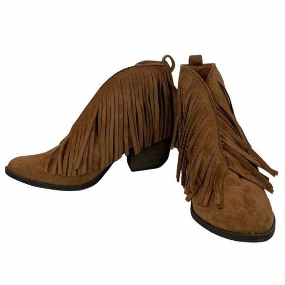 Coconuts by Matisse Shoes - Coconuts by Matisse Tan Fringe Booties